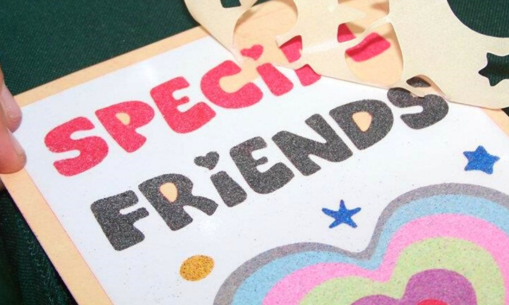 Sandart "special friends" card
